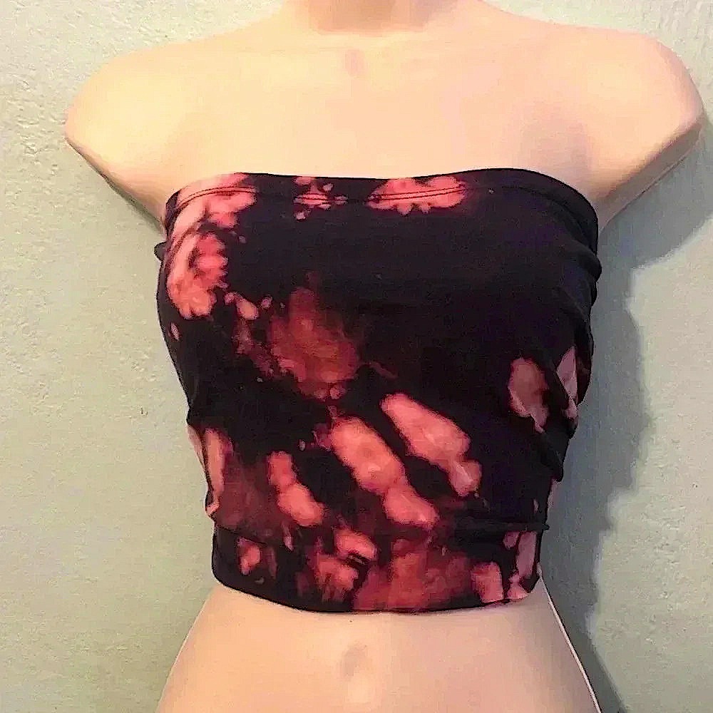 Strip by Evie Custom Tie Dye Bandeau Tube Top